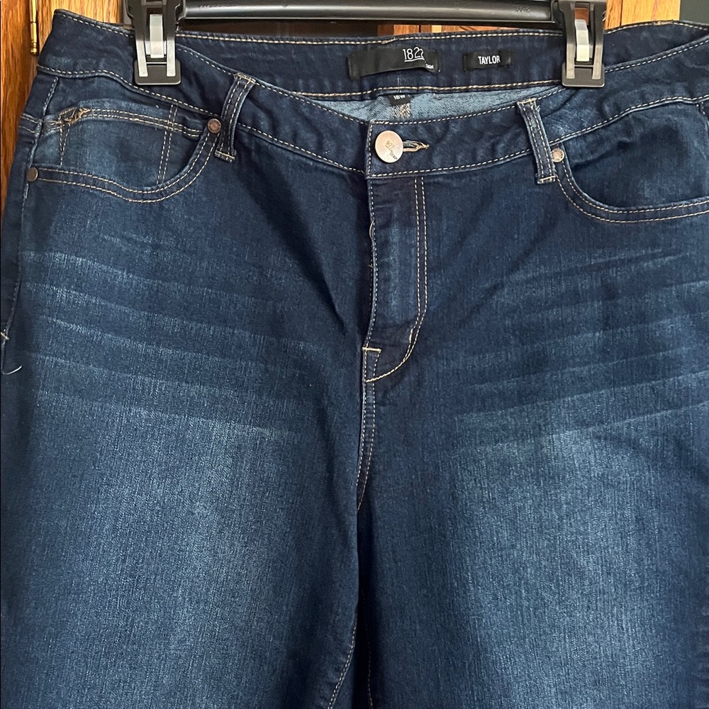 1822 Denim Women's Dark Blue Straight Leg Jeans
